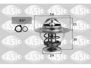 SASIC 3371971 termostatas, aušinimo skystis 
 Aušinimo sistema -> Termostatas/tarpiklis -> Thermostat
133797, 133797, 133797