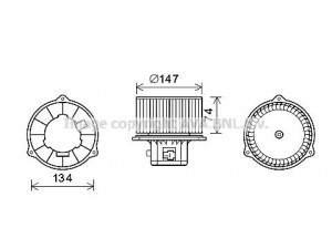 AVA QUALITY COOLING HY8354 elektrovariklis, vidinis pūtiklis 
 Šildymas / vėdinimas -> Orpūtė/dalys
9710938000, 971093D000