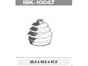 IPS Parts IBK-10047 gofruotoji membrana, kardaninis velenas