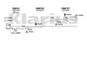 KLARIUS 931312U išmetimo sistema 
 Išmetimo sistema -> Išmetimo sistema, visa