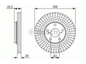 BOSCH 0 986 479 664 stabdžių diskas 
 Dviratė transporto priemonės -> Stabdžių sistema -> Stabdžių diskai / priedai
43512 33100, 43512 48011, 43512 48011