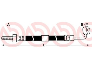 BREMBO T 24 084 stabdžių žarnelė 
 Stabdžių sistema -> Stabdžių žarnelės
6483798, 6510342, 6881660, 6941704