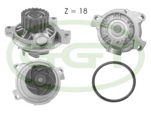 GGT PA10738 vandens siurblys 
 Aušinimo sistema -> Vandens siurblys/tarpiklis -> Vandens siurblys
074121004, 074121004A, 074121004F