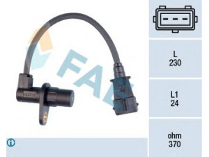 FAE 79154 impulso jutiklis, smagratis; RPM jutiklis, variklio valdymas 
 Elektros įranga -> Jutikliai
96.067.317, 96.067.317.80, 1920.E2