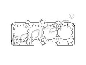 TOPRAN 101 109 tarpiklis, cilindro galva 
 Variklis -> Cilindrų galvutė/dalys -> Tarpiklis, cilindrų galvutė
058 103 383F, 058 103 383H, 058 103 383K