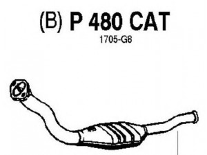 FENNO P480CAT katalizatoriaus keitiklis 
 Išmetimo sistema -> Katalizatoriaus keitiklis
BM90120H, 1705-G7, 1705-G8
