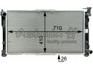 ASHUKI I250-25 radiatorius, variklio aušinimas 
 Aušinimo sistema -> Radiatorius/alyvos aušintuvas -> Radiatorius/dalys
0K9A215200, OK9B015200
