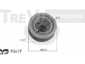 TREVI AUTOMOTIVE KD1098 paskirstymo diržo komplektas 
 Techninės priežiūros dalys -> Papildomas remontas
7701469825
