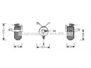 AVA QUALITY COOLING CND184 džiovintuvas, oro kondicionierius 
 Oro kondicionavimas -> Džiovintuvas
6455X7, 9633622980, 9636622980