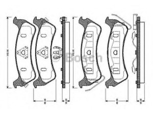 BOSCH 0 986 TB2 308 stabdžių trinkelių rinkinys, diskinis stabdys 
 Techninės priežiūros dalys -> Papildomas remontas
04796344, 04883717AA, 4796344, 4883717AA