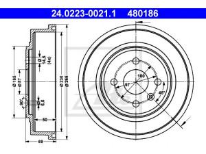 ATE 24.0223-0021.1 stabdžių būgnas 
 Stabdžių sistema -> Būgninis stabdys -> Stabdžių būgnas
24444064, 5 68 066