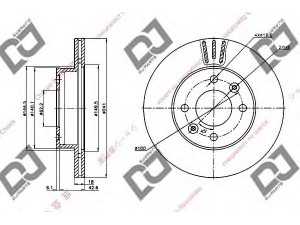 DJ PARTS BD1277 stabdžių diskas 
 Stabdžių sistema -> Diskinis stabdys -> Stabdžių diskas
51712-07500, 51712-0X500, 5171207500