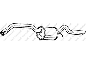 BOSAL 281-313 galinis duslintuvas 
 Išmetimo sistema -> Duslintuvas
169 490 39 21