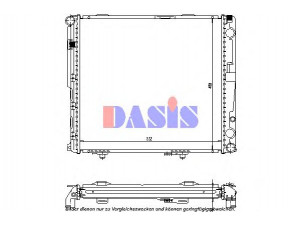 AKS DASIS 120485N radiatorius, variklio aušinimas 
 Aušinimo sistema -> Radiatorius/alyvos aušintuvas -> Radiatorius/dalys
1245000903, 1245009203, A1245000903