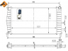 NRF 50131 radiatorius, variklio aušinimas 
 Aušinimo sistema -> Radiatorius/alyvos aušintuvas -> Radiatorius/dalys
1001855, 96FB8005AC, 1E0415200