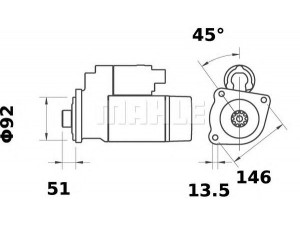 MAHLE ORIGINAL MS 83 starteris