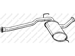 BOSAL 200-527 vidurinis duslintuvas 
 Išmetimo sistema -> Duslintuvas
77.00.797.170