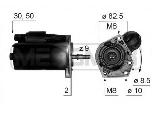 MESSMER 220128 starteris 
 Elektros įranga -> Starterio sistema -> Starteris
036 911 023 Q, 036 911 023 QX, 036 911 023 S