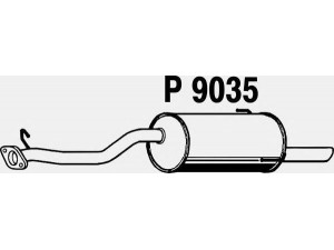 FENNO P9035 galinis duslintuvas 
 Išmetimo sistema -> Duslintuvas
44300-AE020