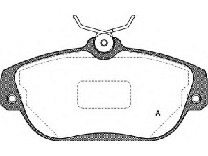 OPEN PARTS BPA0368.10 stabdžių trinkelių rinkinys, diskinis stabdys 
 Techninės priežiūros dalys -> Papildomas remontas
271737, 2717379, 31261183, 31302996