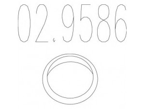 MTS 02.9586 tarpiklis, išleidimo kolektorius 
 Dviratė transporto priemonės -> Išmetimo sistema -> Atskiros surinkimo dalys -> Sandariklis, alyvos pompa
18112244092, 860827, ESR1069