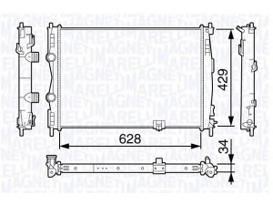 MAGNETI MARELLI 350213135800 radiatorius, variklio aušinimas