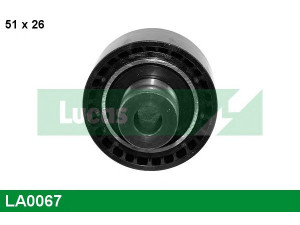 LUCAS ENGINE DRIVE LA0067 kreipiantysis skriemulys, V formos rumbuotas diržas 
 Diržinė pavara -> V formos rumbuotas diržas/komplektas -> Laisvasis/kreipiamasis skriemulys