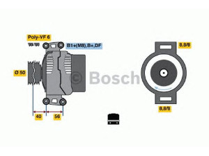 BOSCH 0 124 615 018 kintamosios srovės generatorius
RL073 920AC, 012 154 63 02, A 012 154 63 02