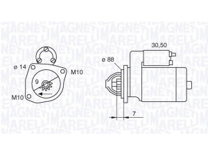 MAGNETI MARELLI 063522614010 starteris 
 Elektros įranga -> Starterio sistema -> Starteris
0R201-18-400B
