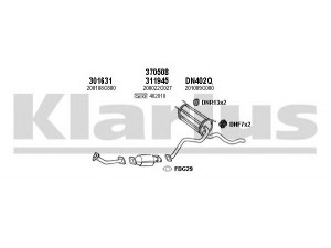 KLARIUS 270288U išmetimo sistema 
 Išmetimo sistema -> Išmetimo sistema, visa