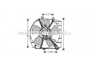 AVA QUALITY COOLING MZ7513 ventiliatorius, radiatoriaus 
 Aušinimo sistema -> Oro aušinimas
B6BF15210A, B6DN15150, E35815140