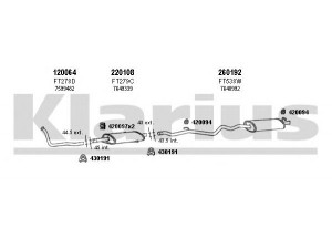 KLARIUS 330422E išmetimo sistema 
 Išmetimo sistema -> Išmetimo sistema, visa
