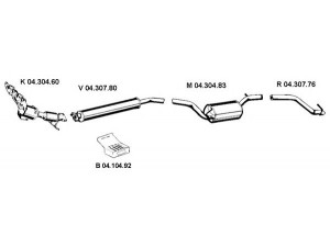 EBERSPÄCHER 042045 išmetimo sistema 
 Išmetimo sistema -> Išmetimo sistema, visa