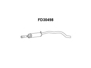 VENEPORTE FD30498 vidurinis duslintuvas 
 Išmetimo sistema -> Duslintuvas
1015985, 1087575, 1114309, 1114310