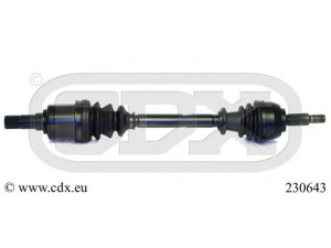 CDX 230643 kardaninis velenas 
 Ratų pavara -> Kardaninis velenas
7711135420, 8200198016