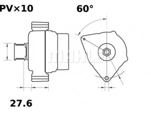 MAHLE ORIGINAL MG 616 kintamosios srovės generatorius
3685 957 M92
