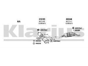 KLARIUS 600083E išmetimo sistema 
 Išmetimo sistema -> Išmetimo sistema, visa