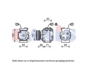 AKS DASIS 852664N kompresorius, oro kondicionierius 
 Oro kondicionavimas -> Kompresorius/dalys
38810PWA006, 38810PWAJ02