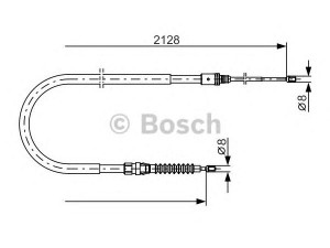 BOSCH 1 987 482 324 trosas, stovėjimo stabdys 
 Stabdžių sistema -> Valdymo svirtys/trosai
4746 40, 96 818 810 80