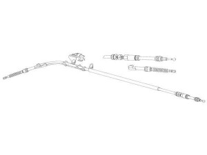 FERODO FHB432942 trosas, stovėjimo stabdys 
 Stabdžių sistema -> Valdymo svirtys/trosai
3B0609722F, 3B0609722K, 3B0609722Q