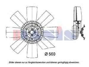 AKS DASIS 288600N sankaba, radiatoriaus ventiliatorius
1660908, 3979988, 5003193, 8113455