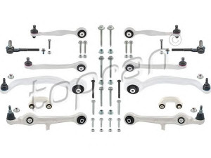 TOPRAN 114 524 jungčių komplektas, rato pakaba 
 Ašies montavimas/vairavimo mechanizmas/ratai -> Valdymo svirtis/pasukamosios svirties sujungimas -> Vairo trauklės (valdymo svirtis, išilginis balansyras, diago
8E0 498 KIT05, 8D0 407 505D, 8D0 407 505E