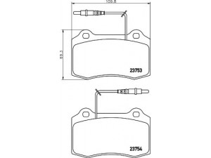 HELLA 8DB 355 018-631 stabdžių trinkelių rinkinys, diskinis stabdys 
 Techninės priežiūros dalys -> Papildomas remontas
425251, E172095, 425182, 425195