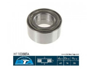 BTA H11038BTA rato guolio komplektas 
 Ašies montavimas/vairavimo mechanizmas/ratai -> Rato stebulė/montavimas -> Rato guolis
402104M400