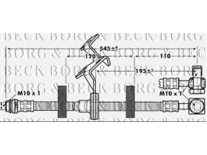 BORG & BECK BBH7087 stabdžių žarnelė 
 Stabdžių sistema -> Stabdžių žarnelės
163 420 0848, 163 420 1148, 163 420 1548