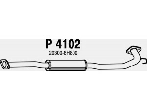 FENNO P4102 vidurinis duslintuvas 
 Išmetimo sistema -> Duslintuvas
20300-8H800