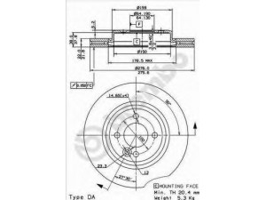 BREMBO 09.8655.10 stabdžių diskas 
 Stabdžių sistema -> Diskinis stabdys -> Stabdžių diskas
34111502891