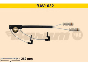 BARUM BAV1032 įspėjimo kontaktas, stabdžių trinkelių susidėvėjimas 
 Stabdžių sistema -> Susidėvėjimo indikatorius, stabdžių trinkelės
460 540 06 17