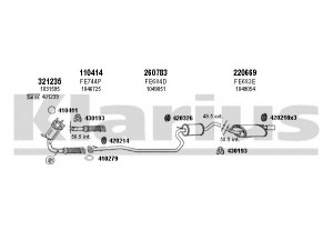 KLARIUS 361325E išmetimo sistema 
 Išmetimo sistema -> Išmetimo sistema, visa