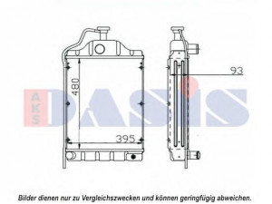 AKS DASIS 440659N radiatorius, variklio aušinimas